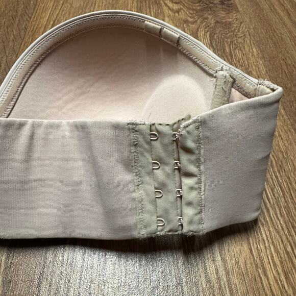 Cacique by Lane Bryant Underwire Strapless Push Up Nude Beige Bra Size 36DD - Picture 5 of 7